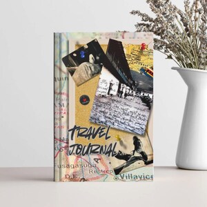 Travel Journal, Wanderlust Notebook, Adventure Diary, travel Planner, Explorer Gift, Matte Hardcover Journal