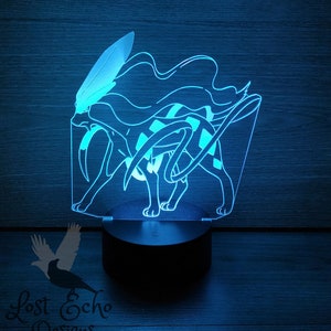 Entei Raikou Suicune Glas in Lood / Aangepaste Holografische 