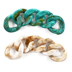 Marbled Acrylic Chain Links 40mm