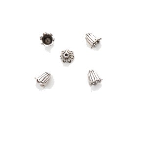Fluted bead cap 10x10mm