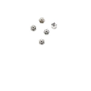 Petite floral bead cap 7mm width