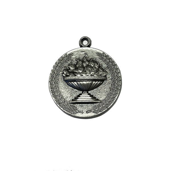 Flaming Chalice Chalice of Fire Medal Zinc Alloy 30mm round