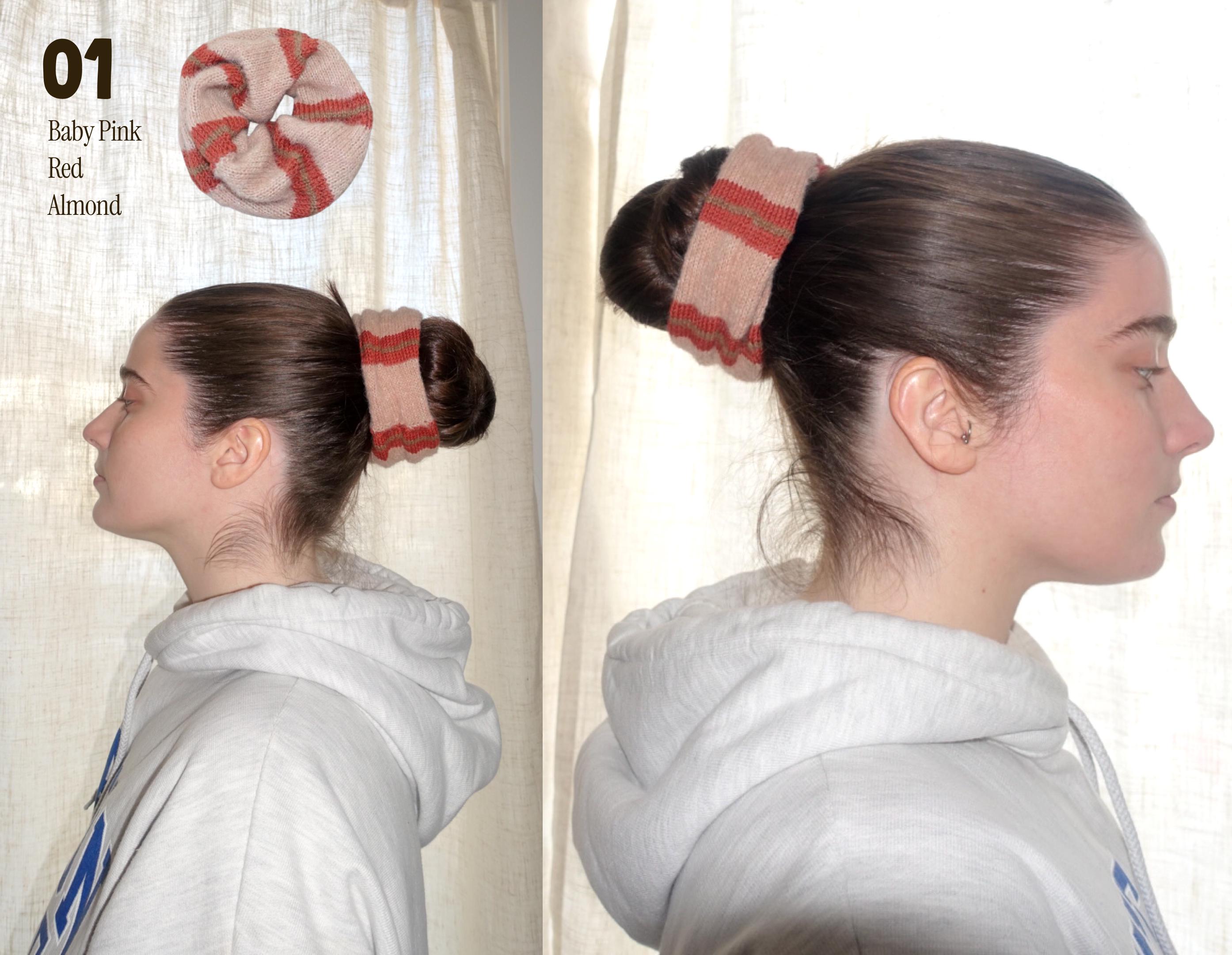 Striped Knit Scrunchies Etsy