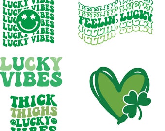 Bundle St Patricks Day Png, St Patricks Day Svg, Sublimation Png, St Patrick Day, Holiday Png, Saint Patricks Day, Lucky Vibes, Shamrocks