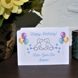 Funny Birthday Card From Dogs to Owner Pet Birthday Card for Dog Lovers ...