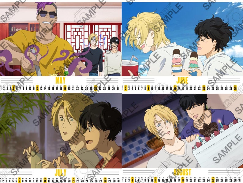 Banana Fish 2025 Calendar Etsy