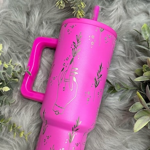 Boho 40oz Simple Modern Trek Tumbler, Boho Engraved , 40oz Tumbler with Handle, Engraved Simple Modern Tumbler, Engraved Tumbler