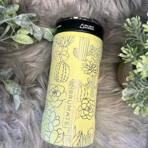Trio Hopsulator Brumate gravado Cozie, Cactus Engraved Cozie, Trio Hopsulator Brumate gravado, Trio Hopsulator gravado, Trio personalizado