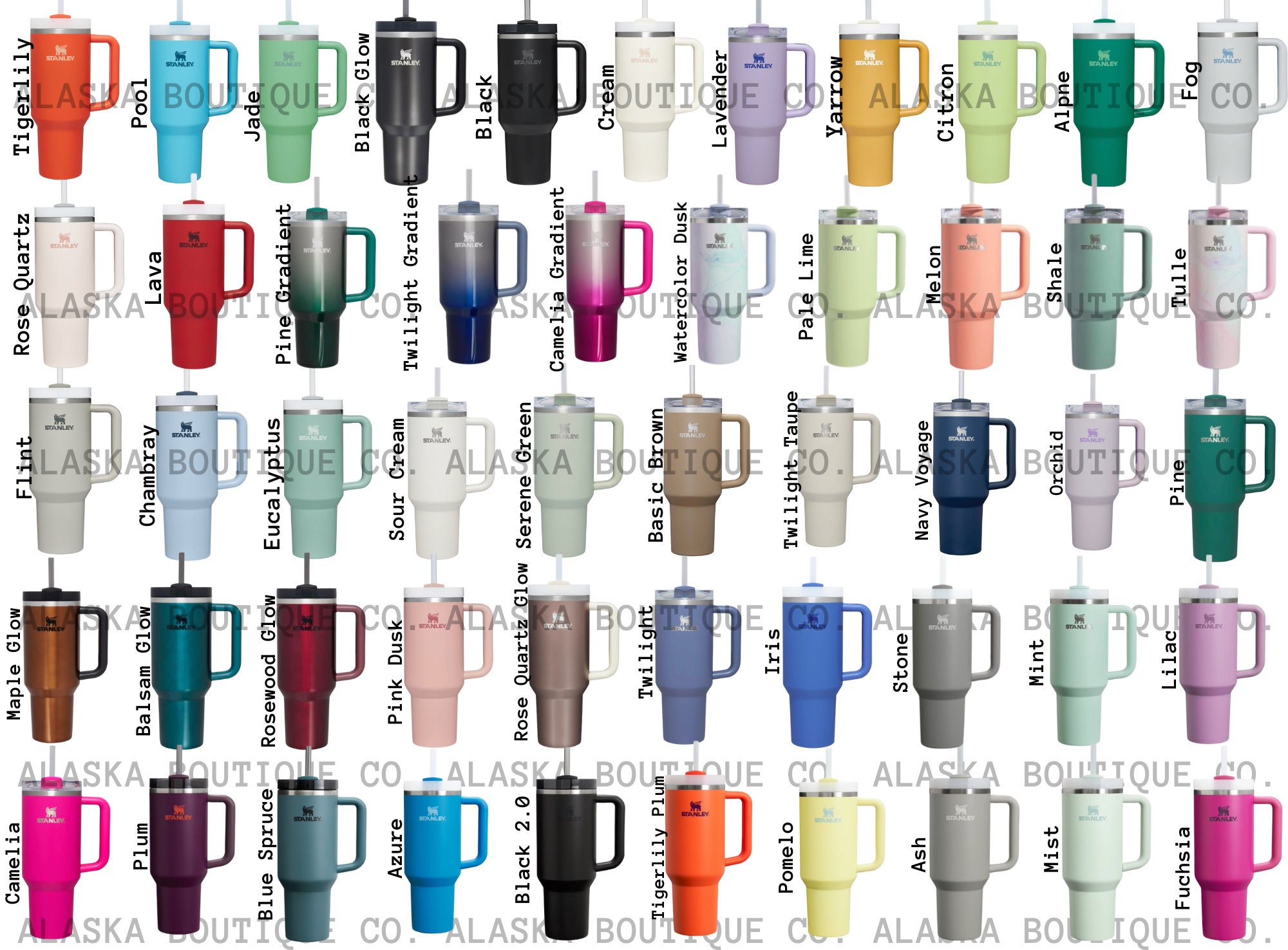 Engraved Stanley Quencher H2.0 Flowstate Tumbler 40 Oz