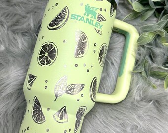 Bicchiere Stanley Quencher H2.0 con incisione Citrus, 40 oz, involucro completo