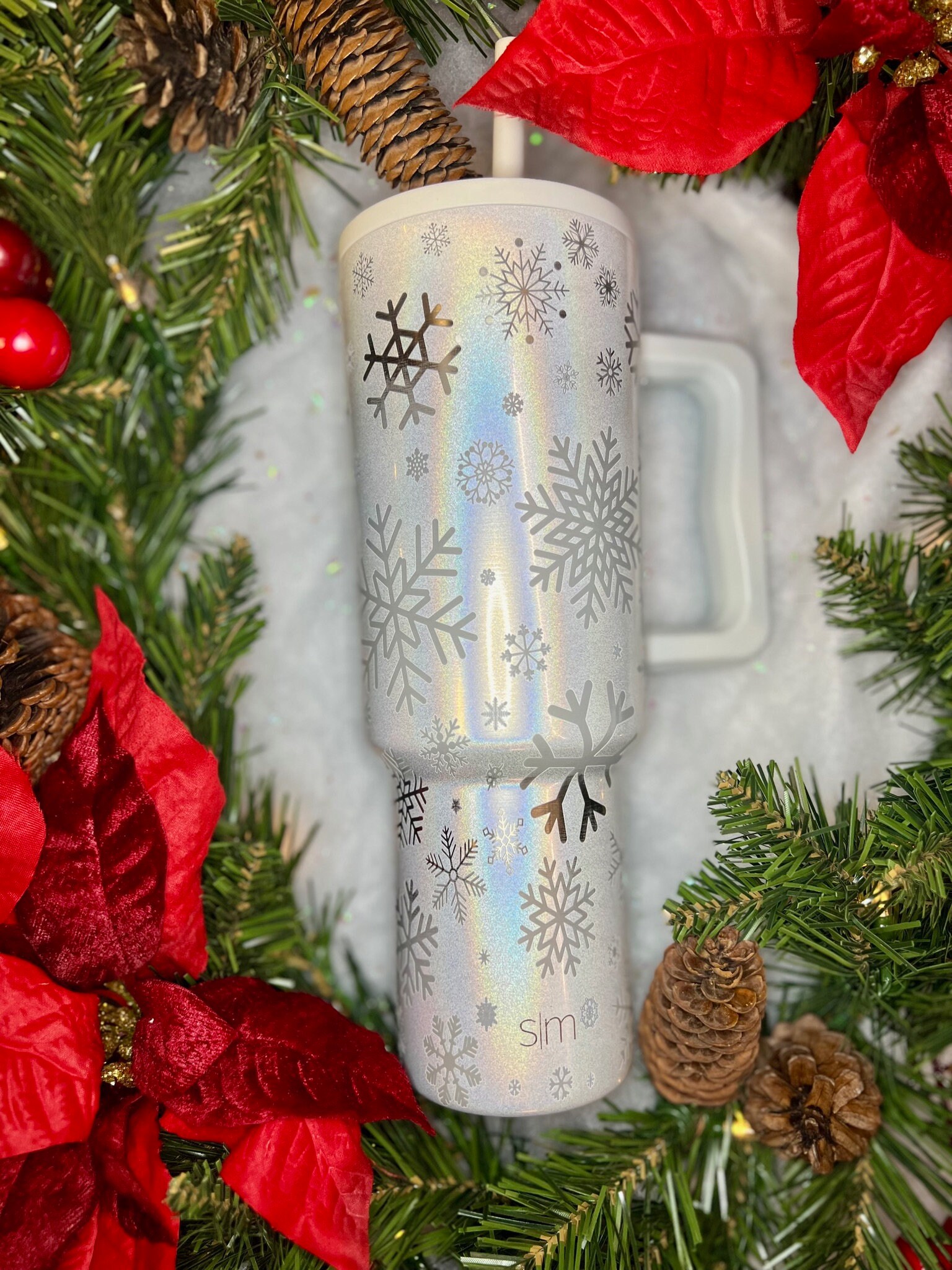 Winter's Whispers Engraved 40oz Simple Modern Trek Tumbler, 40oz