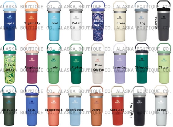 Stanley Iceflow Flip Straw Bottle Personalized Engraved Flip Ice Flow  Tumbler 30 Oz 20 Oz Stanley Brand Travel Cup Engraved NOT Stickers 