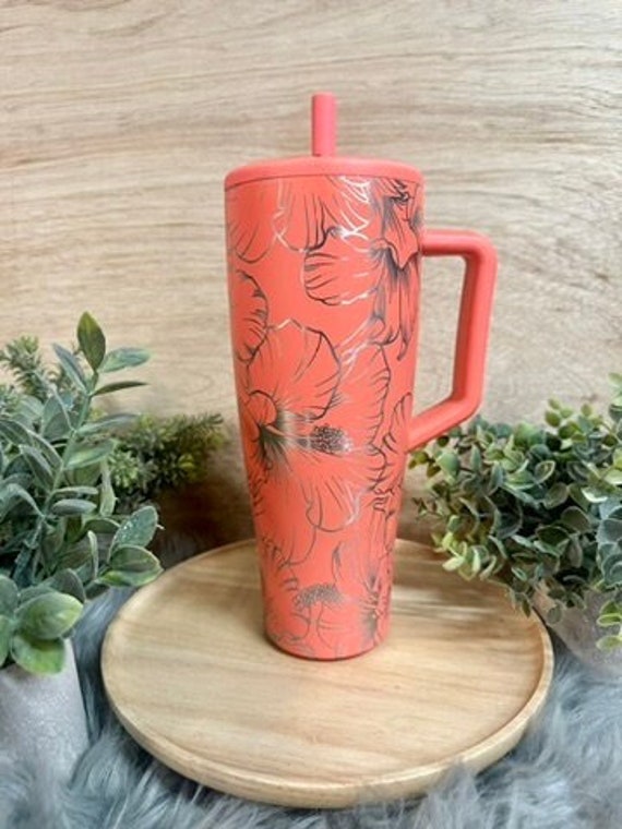 インディーズソフビ!モジャゴリラ✨美品✨ Hibiscus Engraved 40oz Brumate Era Tumbler, Hibiscus Engraved Era