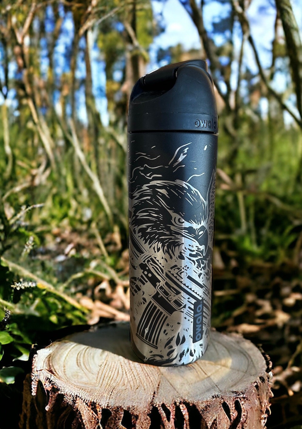 Engraved Freedom Eagle Owala Freesip Water Bottle, 32oz - Etsy