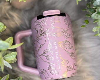 Peony Engraved Brumate Muv Tumbler, 15oz Floral Mug