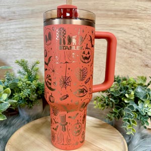 Halloween Engraved Stanley Quencher H2.0 Flowstate Tumbler 40 Oz