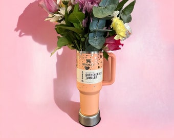 Vaso Stanley Quencher H2.0 con corazones grabados, regalo de San Valentín (30 o 40 oz)