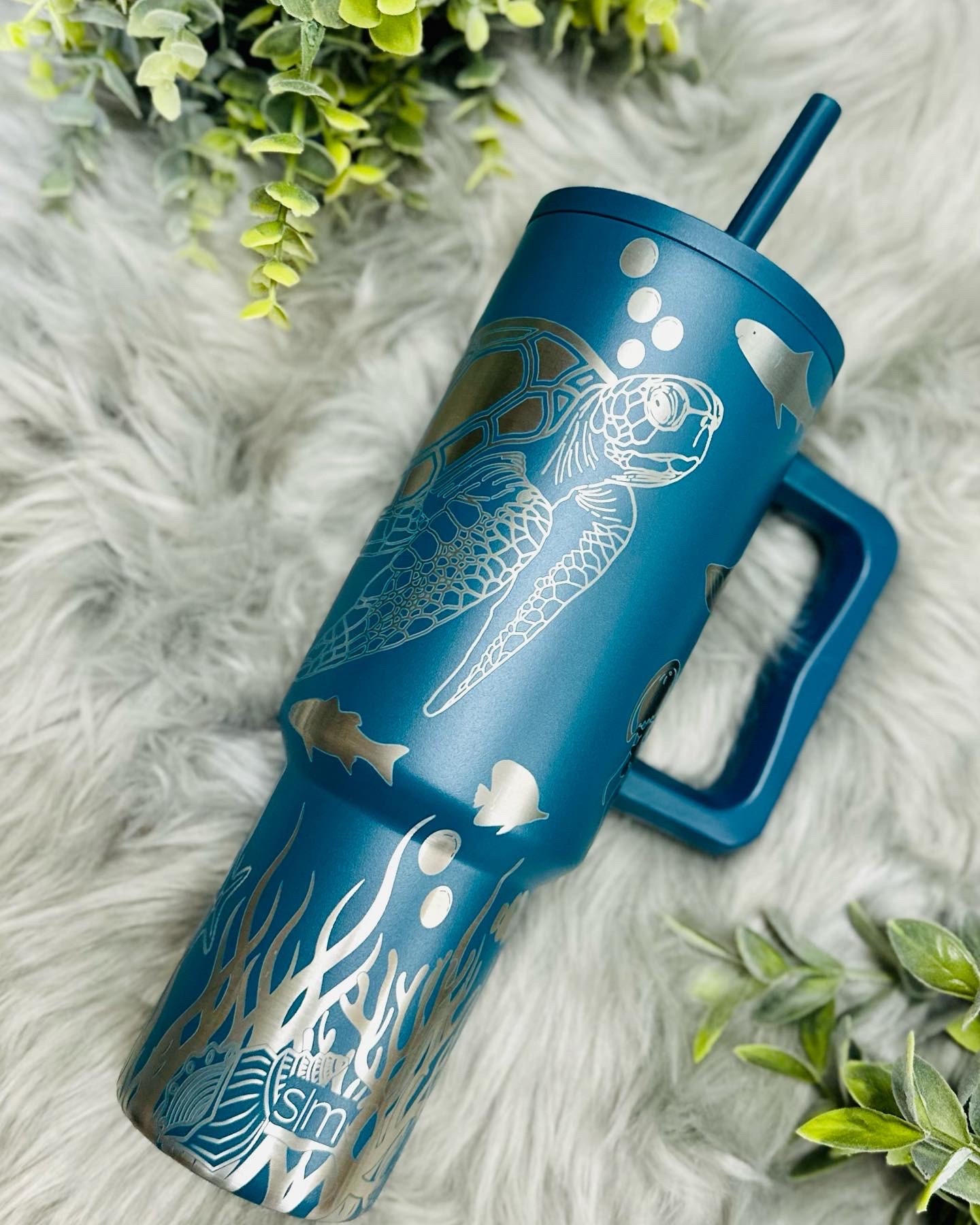 Fully Custom Simple Modern Trek Tumbler 40oz Handle and Straw Lid  Personalized Tumbler Personal Drinkware Full Color / Engraved Water Bottle  