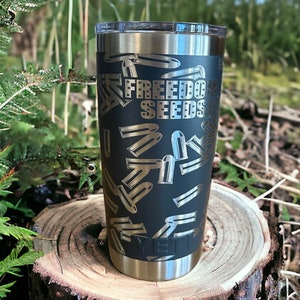 Freedom Seeds Engraved Yeti Tumbler, Yeti Tumbler, Custom Engraved Yeti Tumbler