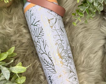 Butterfly Garden Engraved Owala FreeSip Sway Tumbler, Owala Water Bottle, Custom Owala, Owala 40oz Owala 30oz