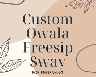 Custom Engraved Owala FreeSip Sway Tumbler, Personalized Water Bottle