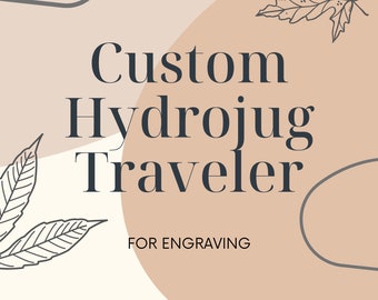 Custom Engraved Hydrojug Traveler 40 oz, Hydrojug Traveler, Custom Tumbler, Gifts for her, Custom Engraved Tumbler, Hydrojug Traveler