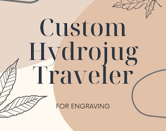 Custom Engraved Hydrojug Traveler 40 oz, Personalized Tumbler Gift