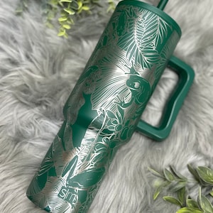 Frog 40oz Simple Modern Trek Tumbler, Frog Engraved , 40oz Tumbler with Handle, Engraved Simple Modern Tumbler, Engraved Tumbler