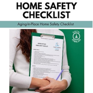Lista kontrolna bezpieczeństwa w domu dla osób starszych, nieruchomości, zmniejszanie powierzchni mieszkalnej, broszura, broszura dla seniorów, SRES