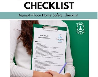 Lista de verificación de seguridad para el hogar en el envejecimiento, Bienes raíces, Reducción de tamaño, Folleto, Folleto para personas mayores, SRES