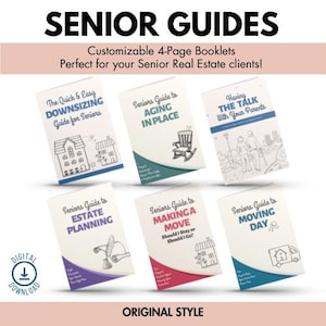 Complete Senior Guides Series - Original Style, Seniors, Aging,  Real Estate, Downsizing, Booklet, Senior Booklet, SRES, Senior Real Estate