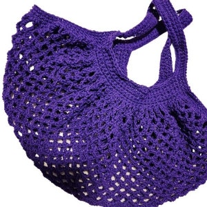 Handmade produce bag, reusable shopping tote, market bag