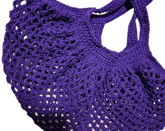 Handmade produce bag, reusable shopping tote, market bag