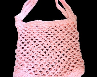 Market Totebag, crocheted tote bag, farmer's market tote, reusable shopping bag