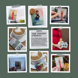 Mantras inspiradores de maternidade * Cartões de afirmação de gravidez e nascimento * Presente de chá de bebê * Presente de gravidez * Afirmação de maternidade