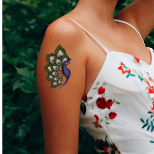 Peacock Tattoo Stencil | Tattoo Design | Digital Art