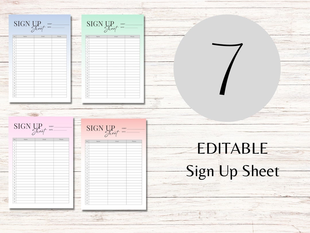 Editable Sign Up Sheet Template Printable Sign Up Template Sign Up editable-sign-up-sheet-template-printable-sign-up-template-sign-up