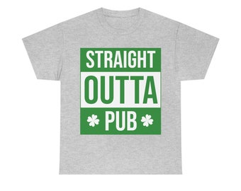 St Patricks Day, Irlande, Irlandais, Fun Unisexe Heavy Cotton TShirt