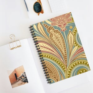 Retro Design Spiral Notebook - Ruled Line