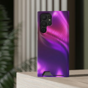 Amazingly Vibrant Neon Wave Phone Case With Card Holder