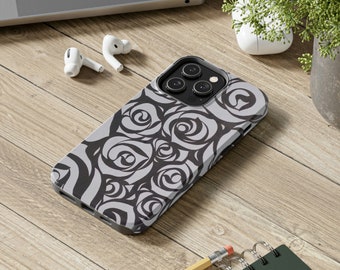 Floral Tough Phone Case: Impact Resistant Polycarbonate Shell