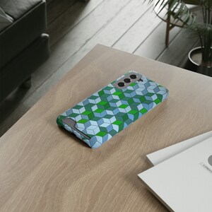Etui na telefon Bold Geometryczne Bloki Z Uchwytem na Karty