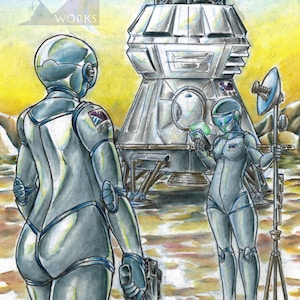 Original Prismacolor Farbstifte, 100x160, Exoplaneten und Planeten