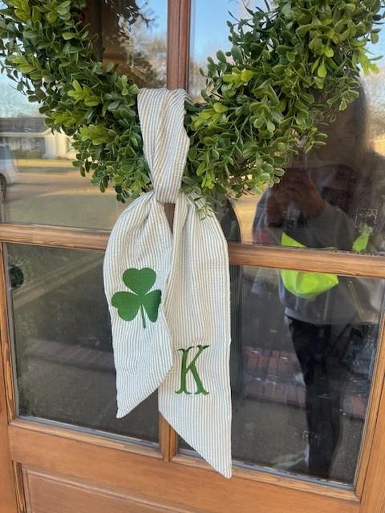 St Patty's day Wreath Sash