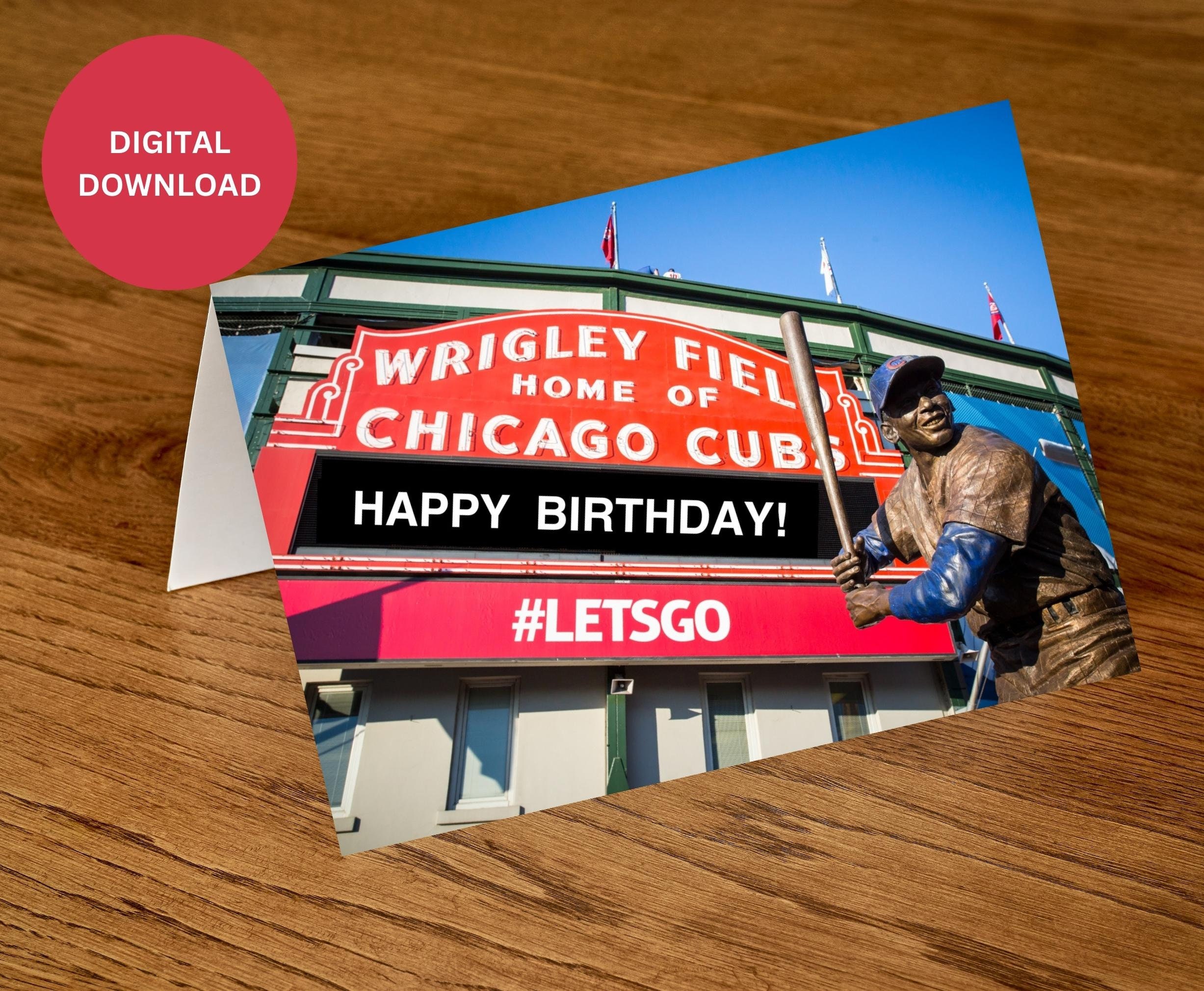 Digital Birthday Card, Baseball Birthday Card, Instant Download ...