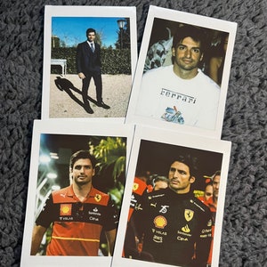 Carlos Sainz Instax polaroids