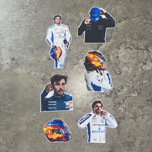 Carlos Sainz sticker set