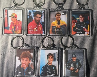 Formula 1 driver keyrings