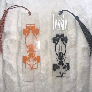 Personalised Formula 1 Car Bookmarks - Etsy