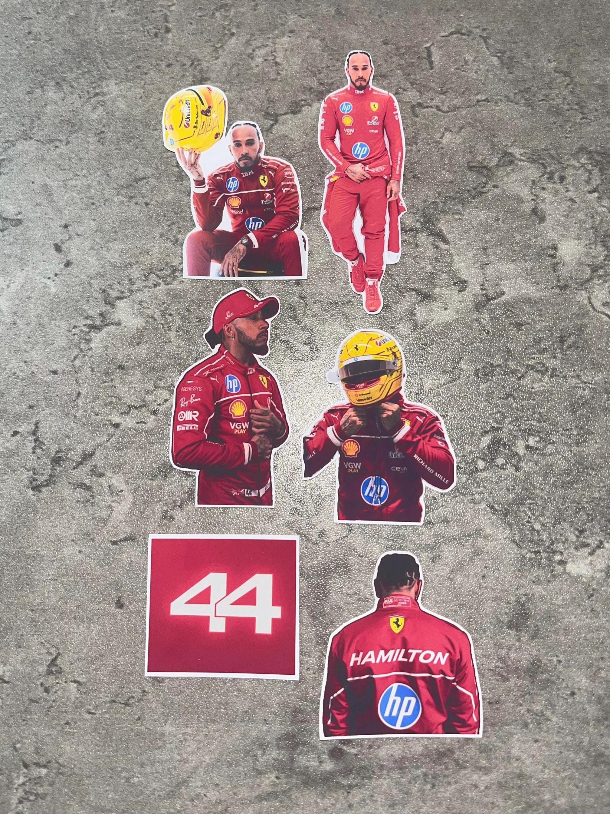 Lewis Hamilton Ferrari Sticker Set - Etsy